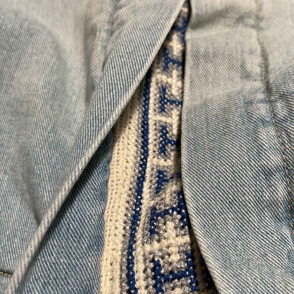 Free people Faux Sherpa lined Denim jacket - Picture 9 of 10